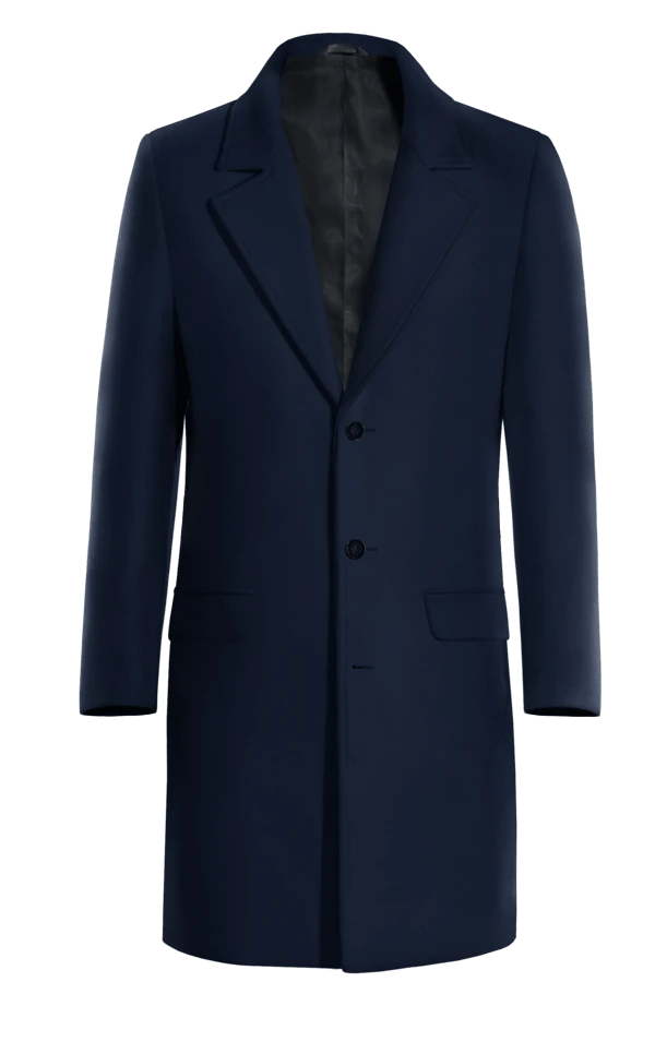 Manteau long bleu