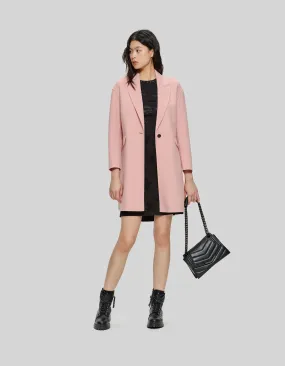 Manteau rose mi-long Femme