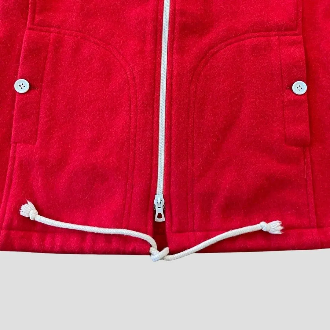 Manteau rouge à capuche - Seconde main