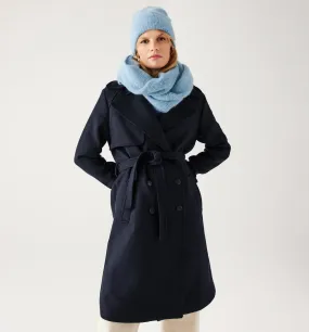 Manteau trench uni Femme - Marine