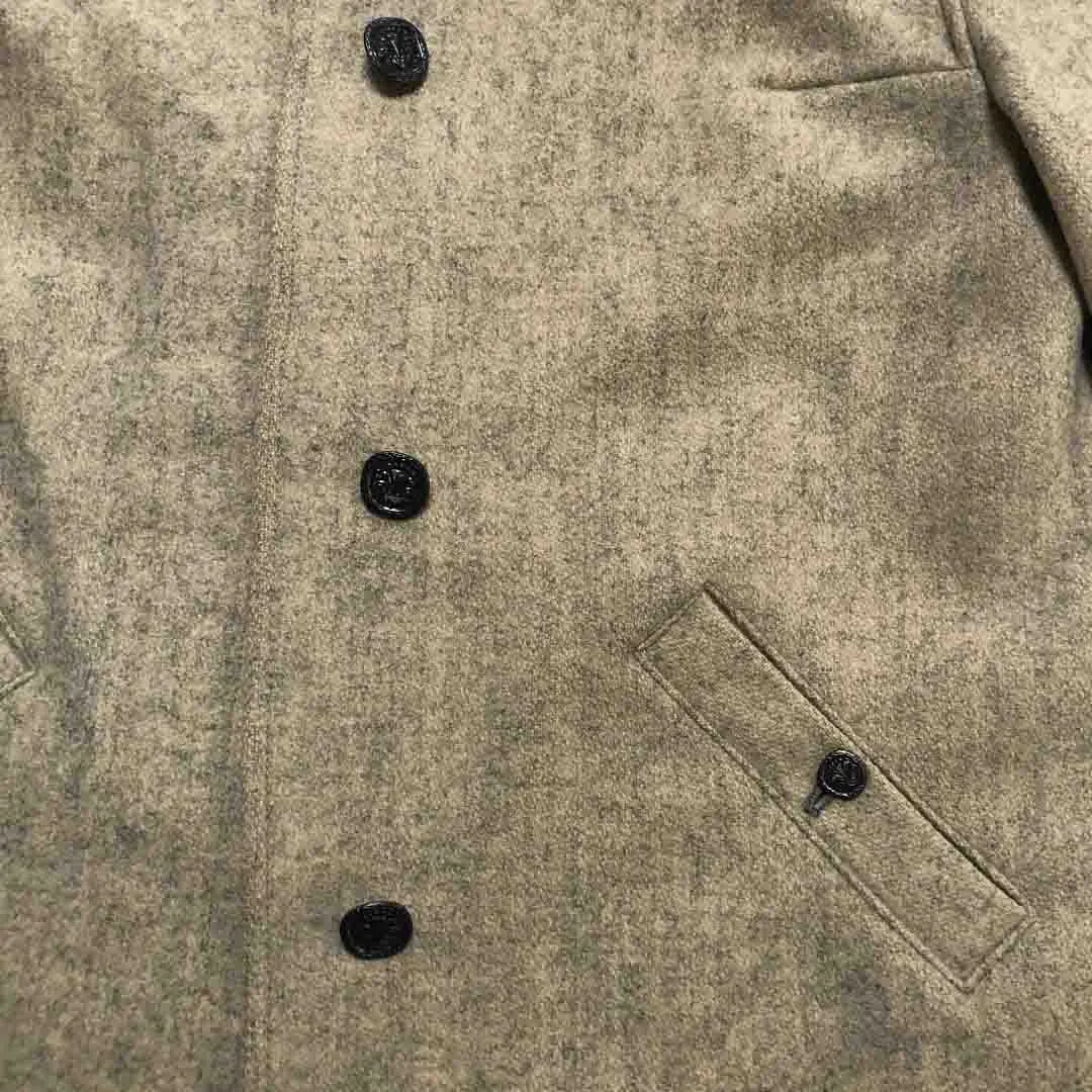 Manteau écru chiné - femme - seconde main