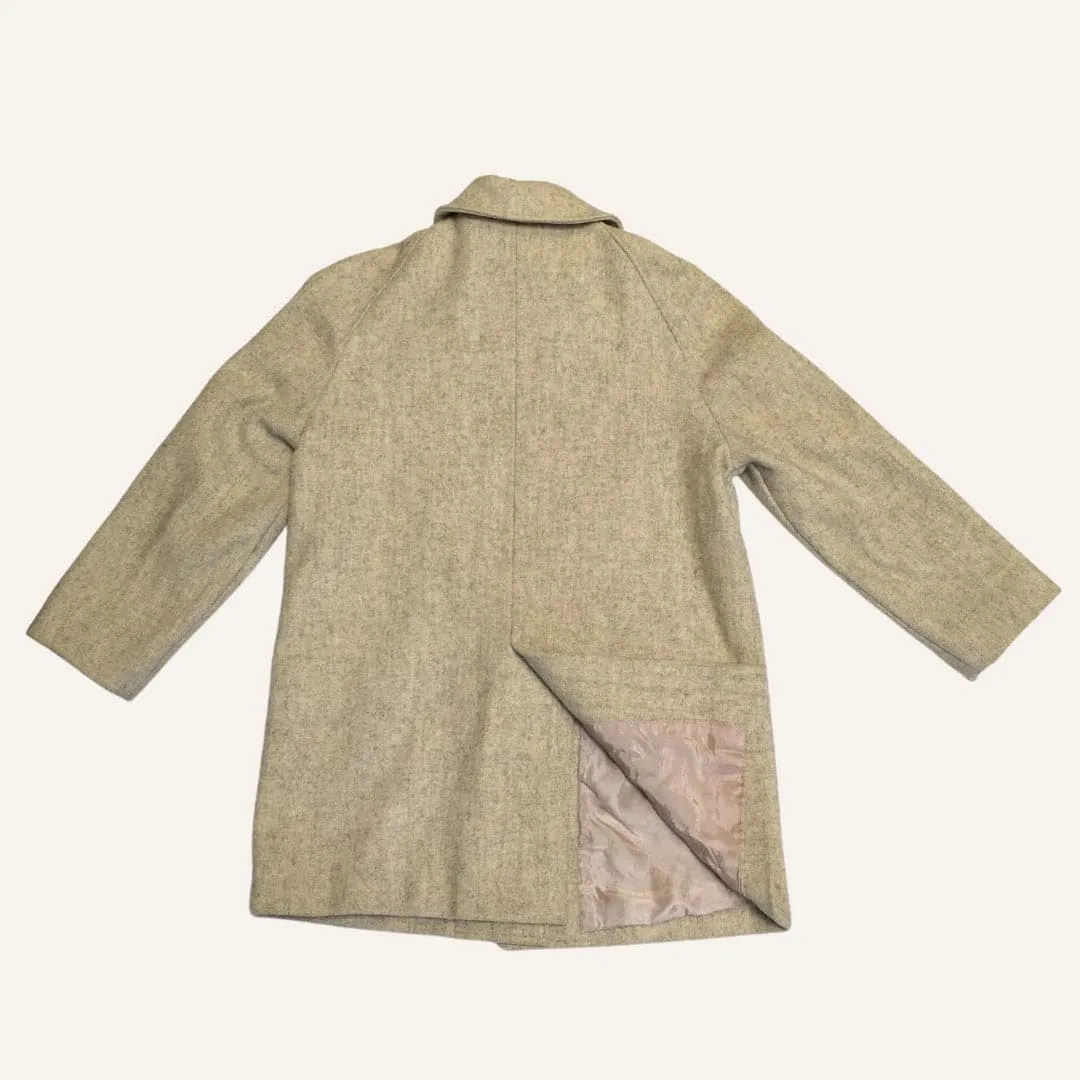 Manteau écru chiné - femme - seconde main