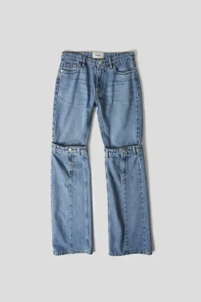 OPEN KNEE JEANS BLEU DLAV