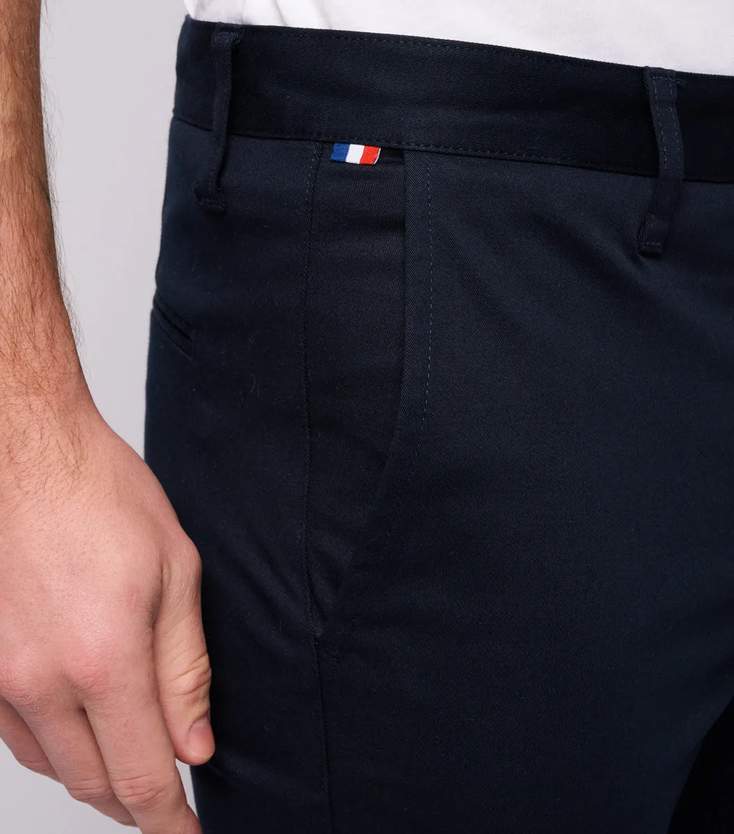 Pantalon Chino Homme Marine