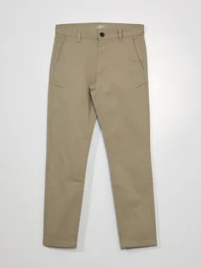 Pantalon chino slim L30 - Beige