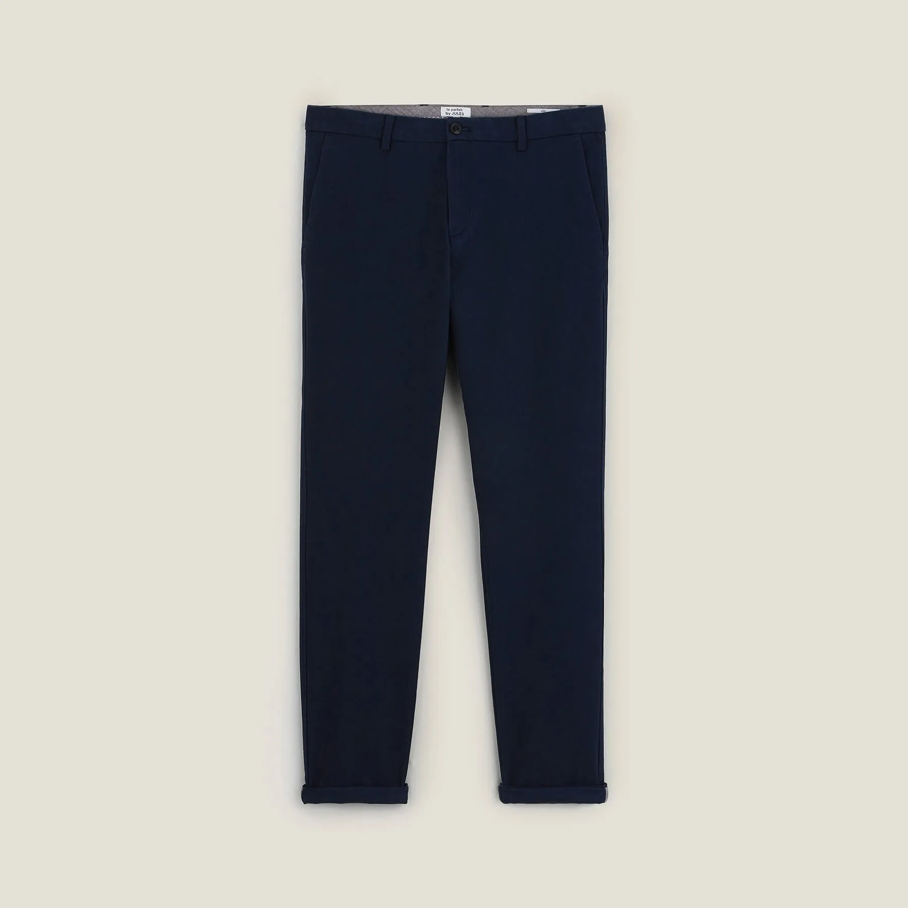 Pantalon chino slim urbain "le parfait by JULES" Bleu foncé | Jules