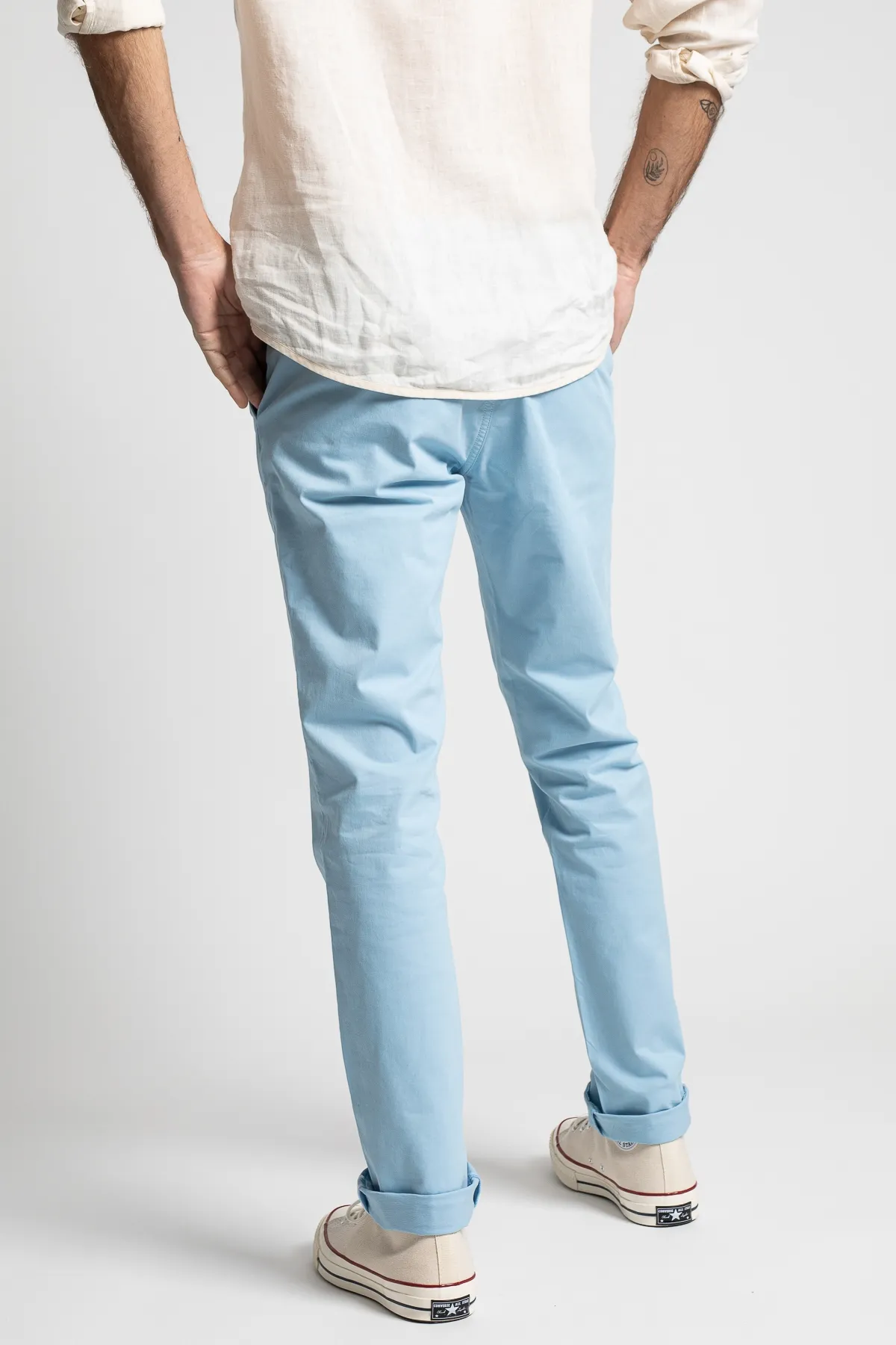 Pantalon chino Truman bleu ciel | Chino coupe droite | Mode homme | JAQK Taille 42 Couleur Bleu ciel