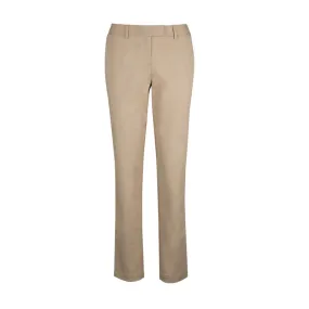 Pantalon droit stretch braguette zippée 56-42 coton-polyester 2% spandex 230 grs-m2 Chino femme Alexandra