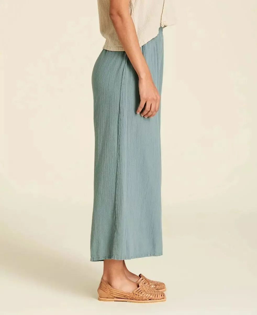 Pantalon jupe culotte vert olive Ahuma