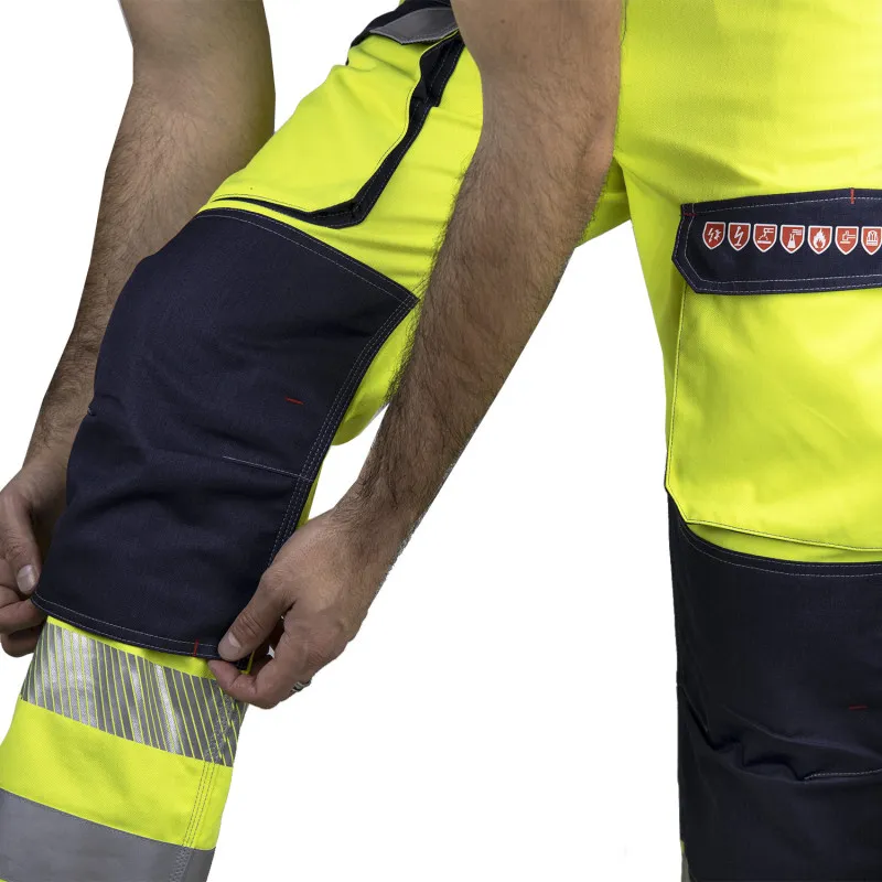 Pantalon multirisques jaune haute visibilité classe 2 | LMA Workwear