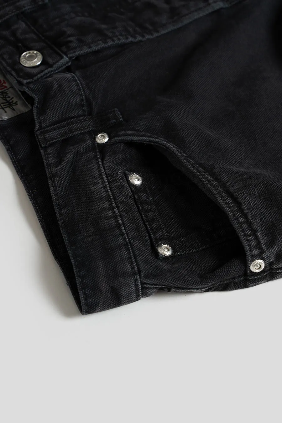 PANTALON WASHED CANVAS BIG OL' JEANS NOIR