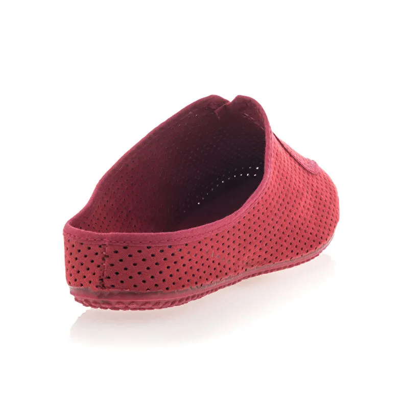 Pantoufles Femme Rouge  : Pantoufles . Besson Chaussures