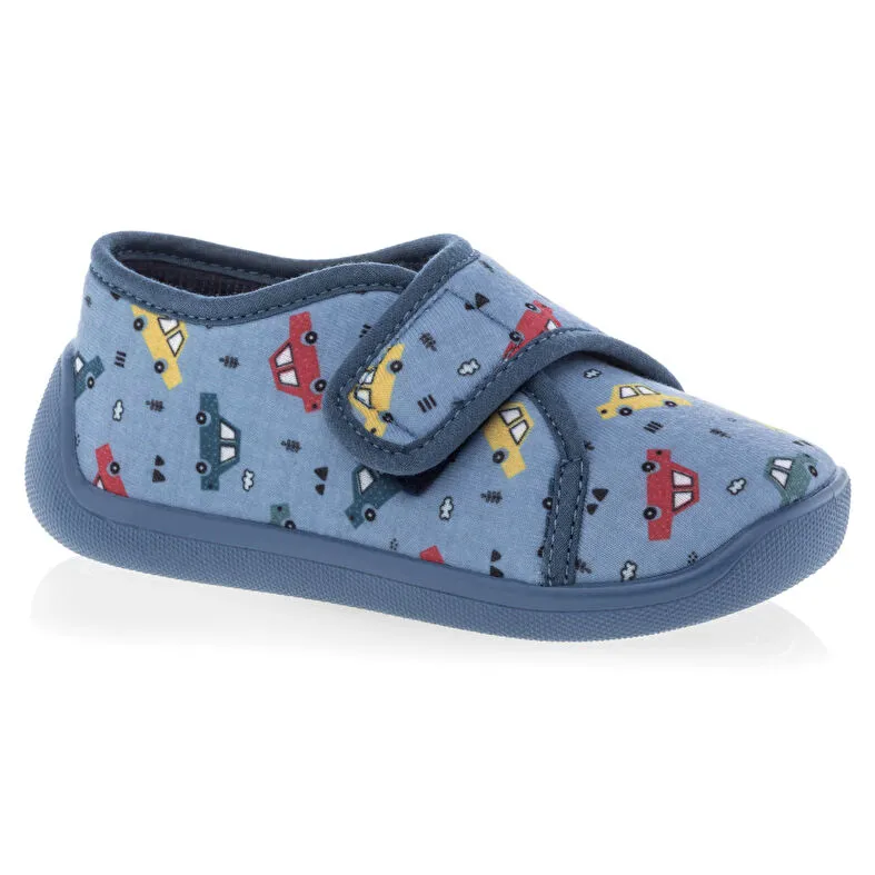 Pantoufles Garcon Bleu  : Pantoufles . Besson Chaussures