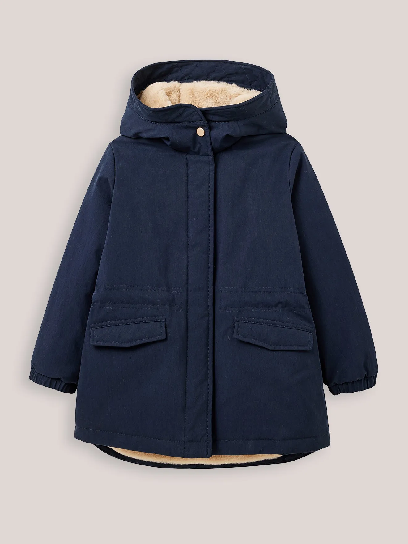 Parka Fille doublée imitation fourrure