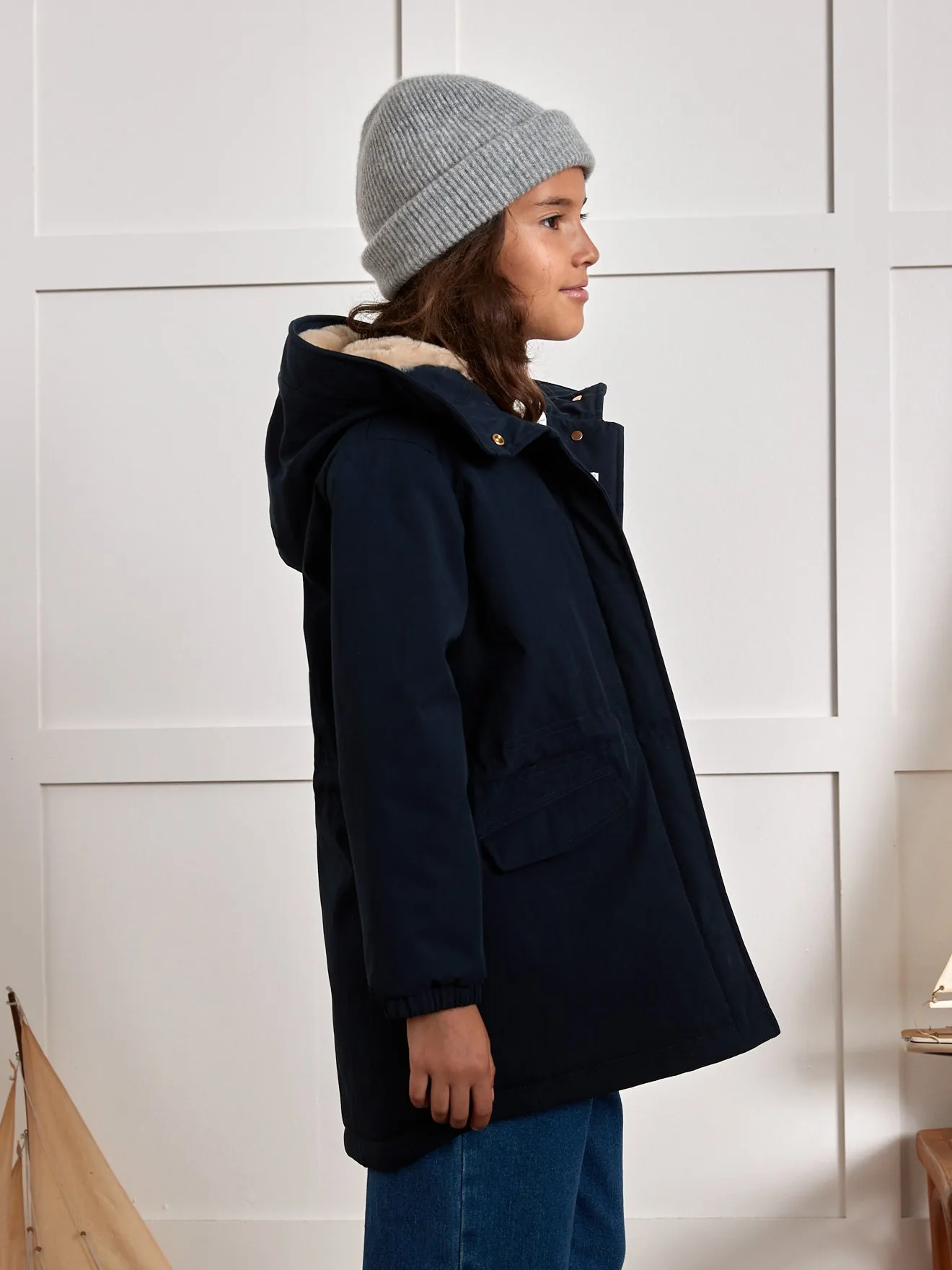 Parka Fille doublée imitation fourrure