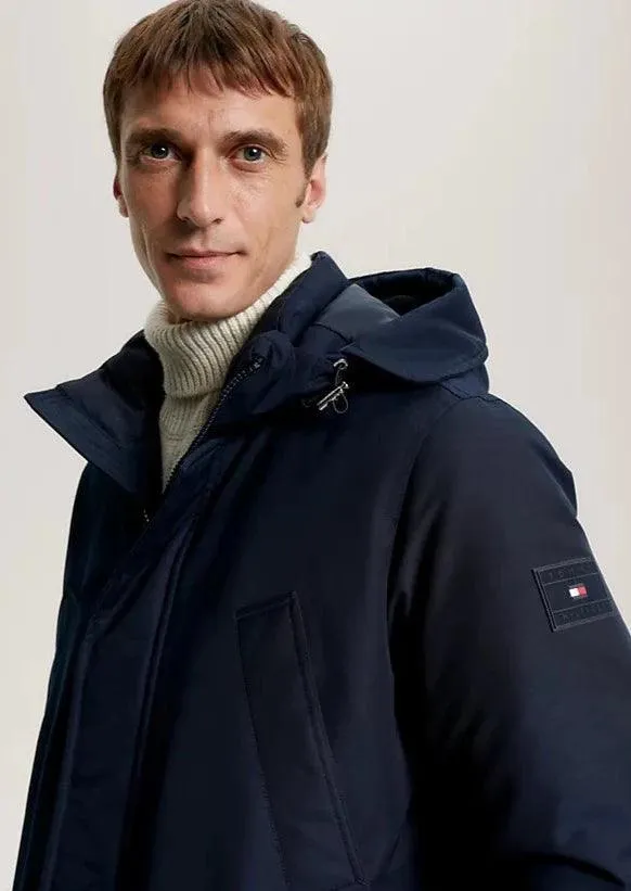 Parka à capuche Tommy Hilfiger marine