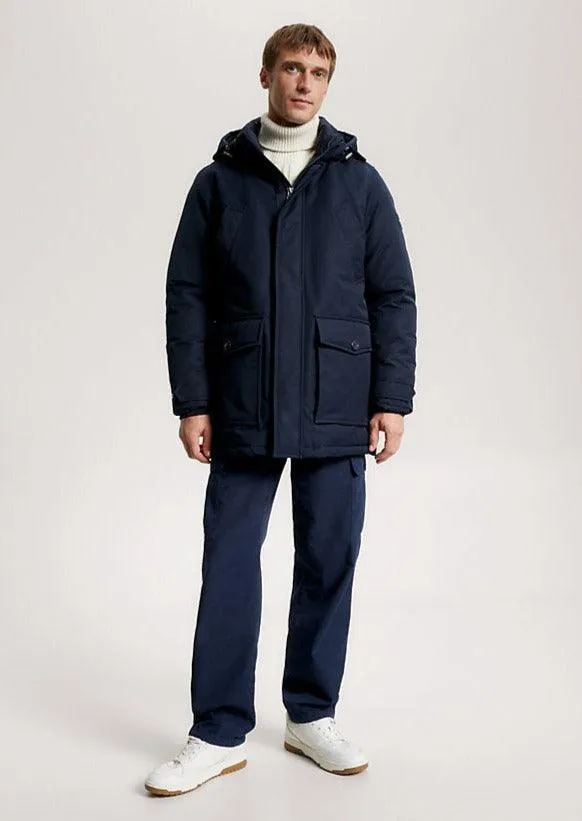 Parka à capuche Tommy Hilfiger marine