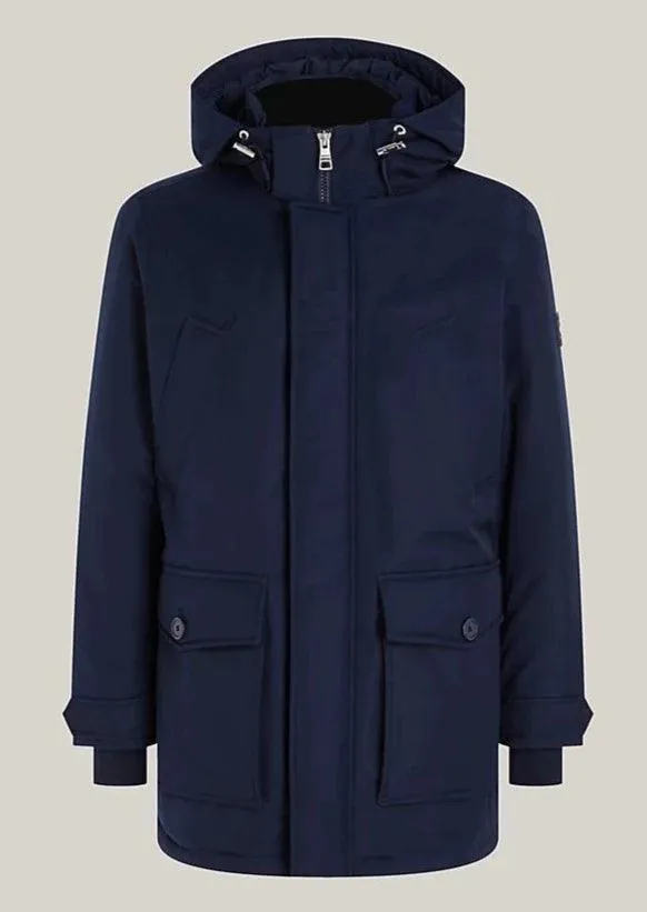 Parka à capuche Tommy Hilfiger marine