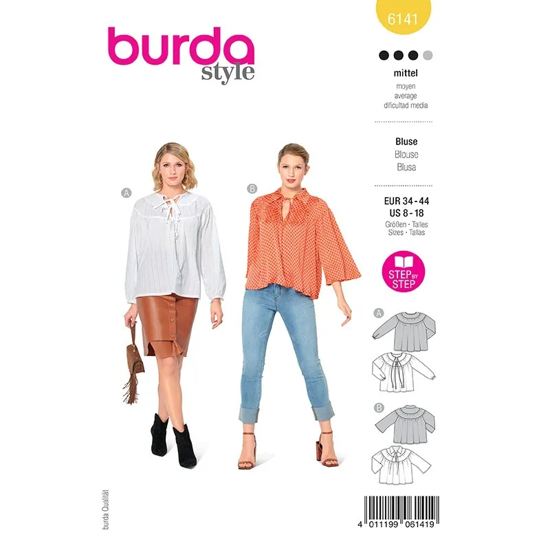 Patron blouse Femme - Burda n°6141