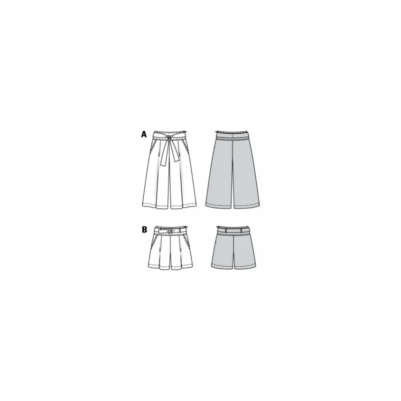 Patron jupe-culotte Femme - Burda n°6138