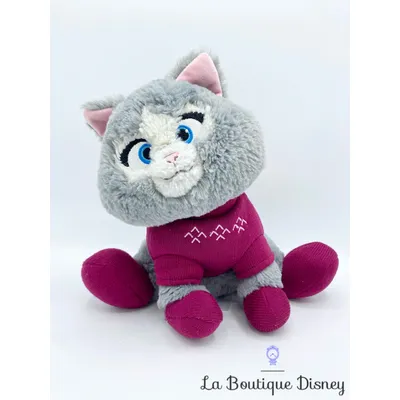 Peluche Kitten Chaton Frozen La reine des neiges Disney Store 2018 Joyeuses fêtes avec Olaf pull rose 26 cm