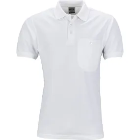 Polo homme poche poitrine - workwear - JN846 - blanc 