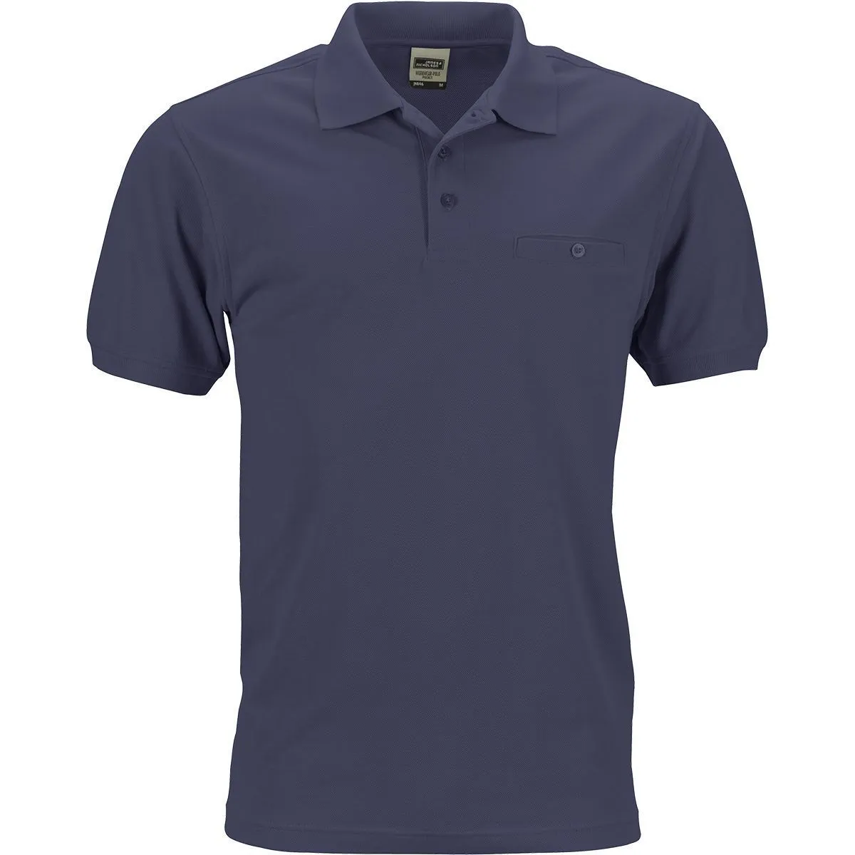 Polo homme poche poitrine - workwear - JN846 - bleu marine 