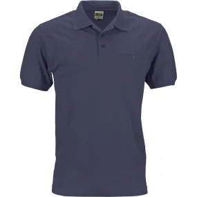 Polo homme poche poitrine - workwear - JN846 - bleu marine 