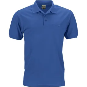 Polo homme poche poitrine - workwear - JN846 - bleu royal 