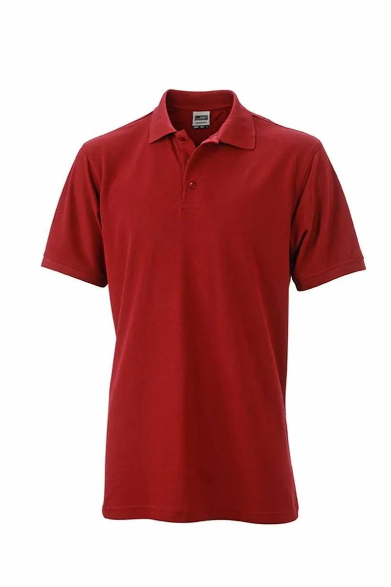 Polo homme workwear - JN830 - rouge vin 