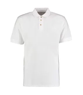 Polo workwear homme blanc Kustom Kit