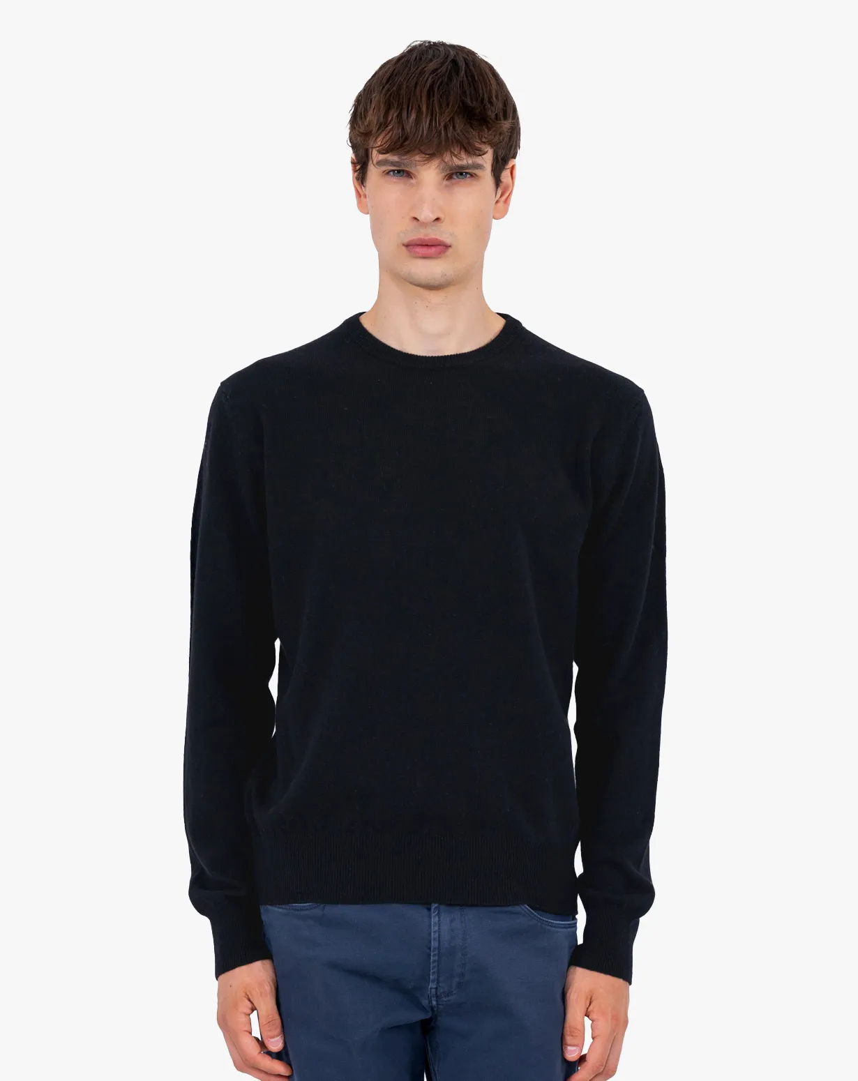 Pull Classique Col Rond 100 % Laine Mérinos Homme