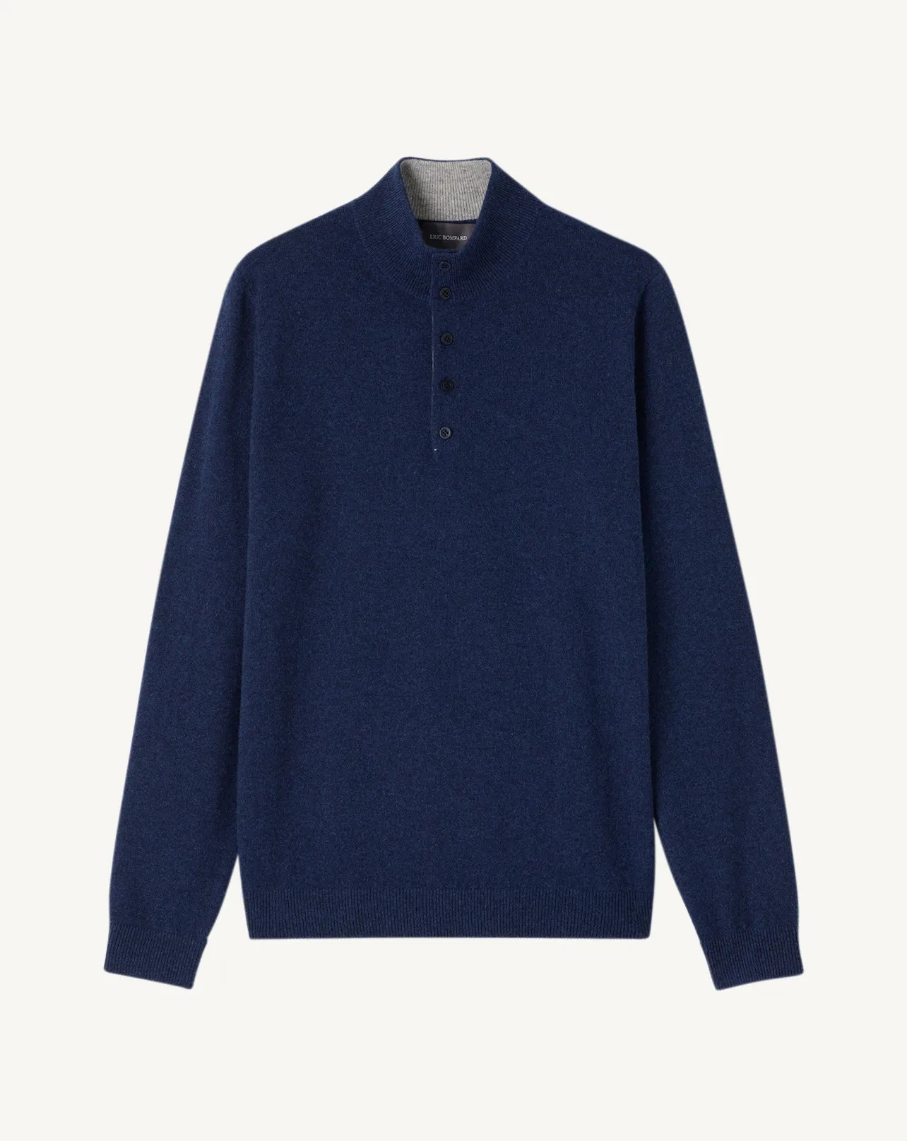 Pull col montant bicolore