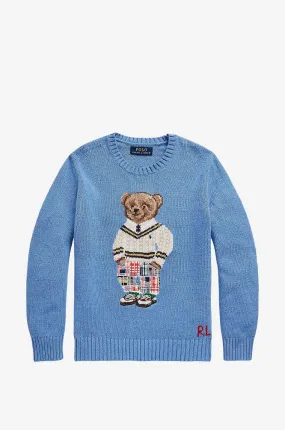 Pull jacquard adolescent Polo Bear