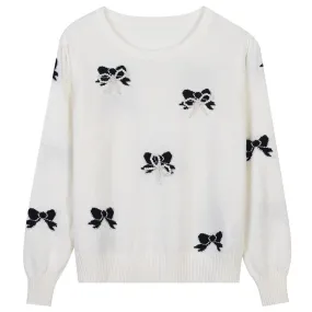 Pull Motif Femme Vintage