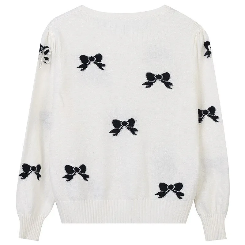 Pull Motif Femme Vintage