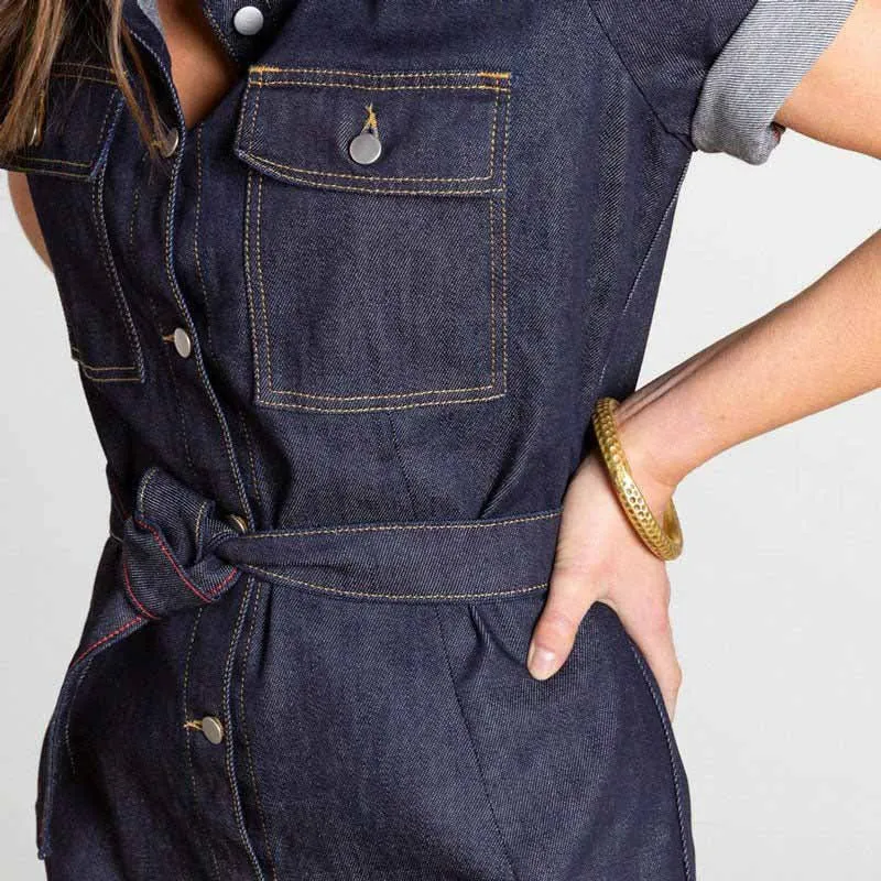 Robe Agathe jeans bleu