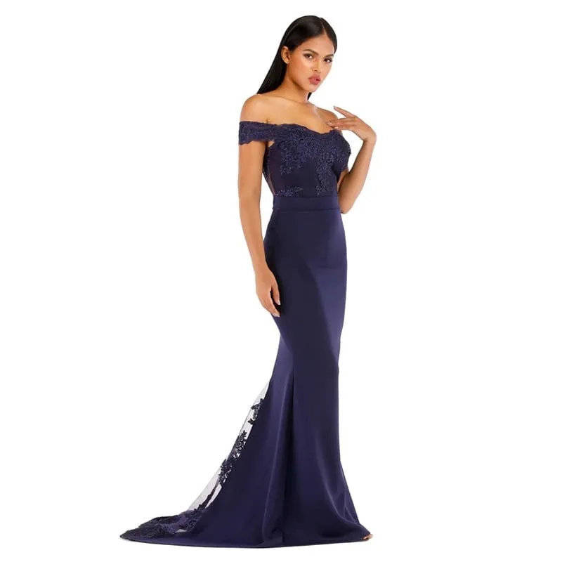 Robe Cocktail Bleu Nuit