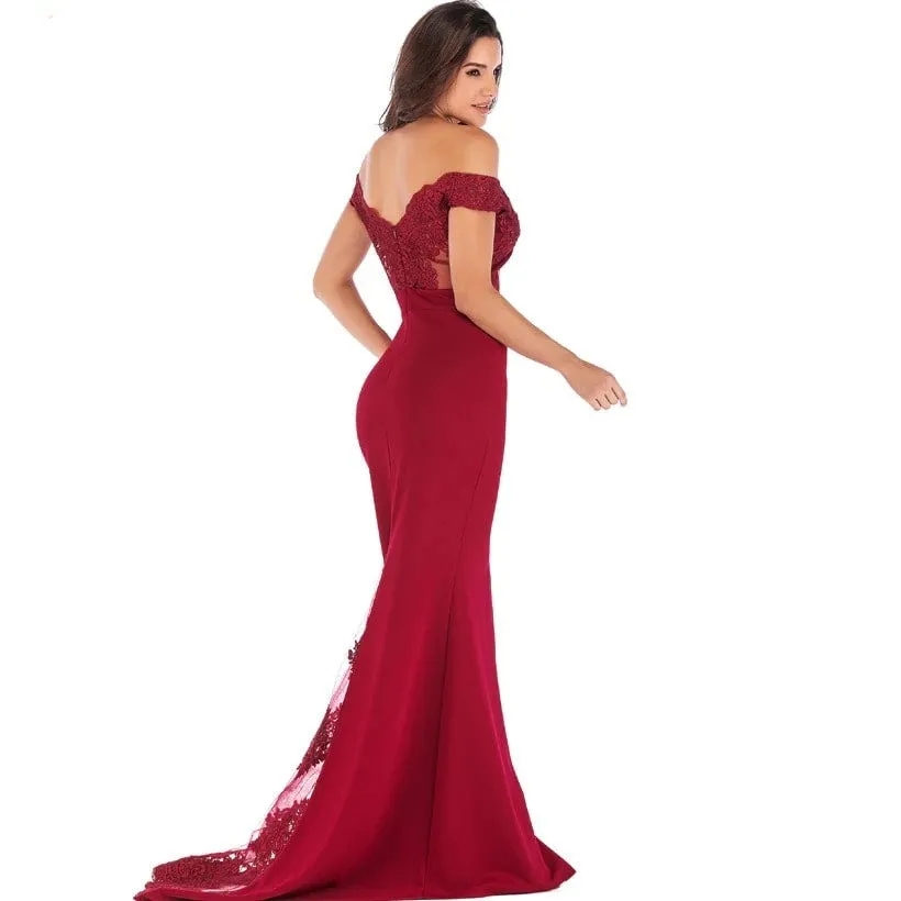 Robe Cocktail Bordeaux