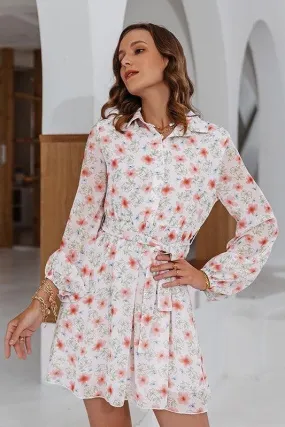 Robe Courte Bohème Manches Longues