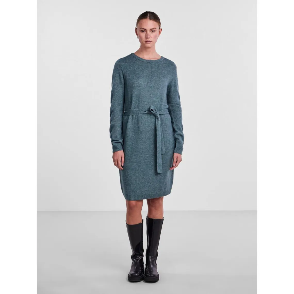 Robe courte en maille gris Maëlys | 3 Suisses