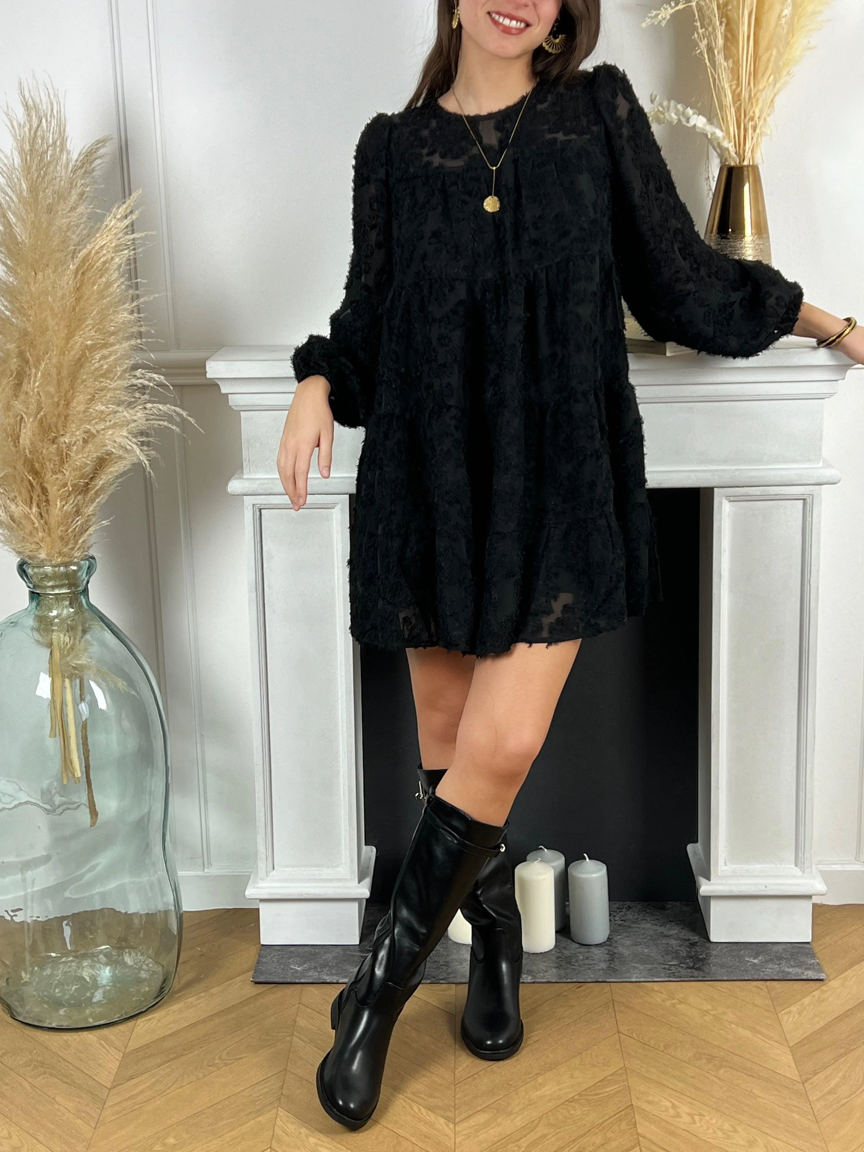 Robe courte noire : Nolia