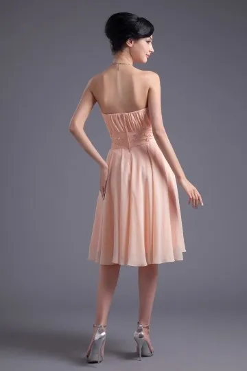 Robe de soirée bustier plissé pour aller à un mariage