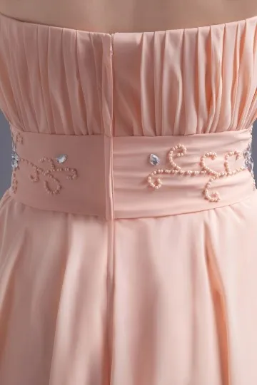 Robe de soirée bustier plissé pour aller à un mariage