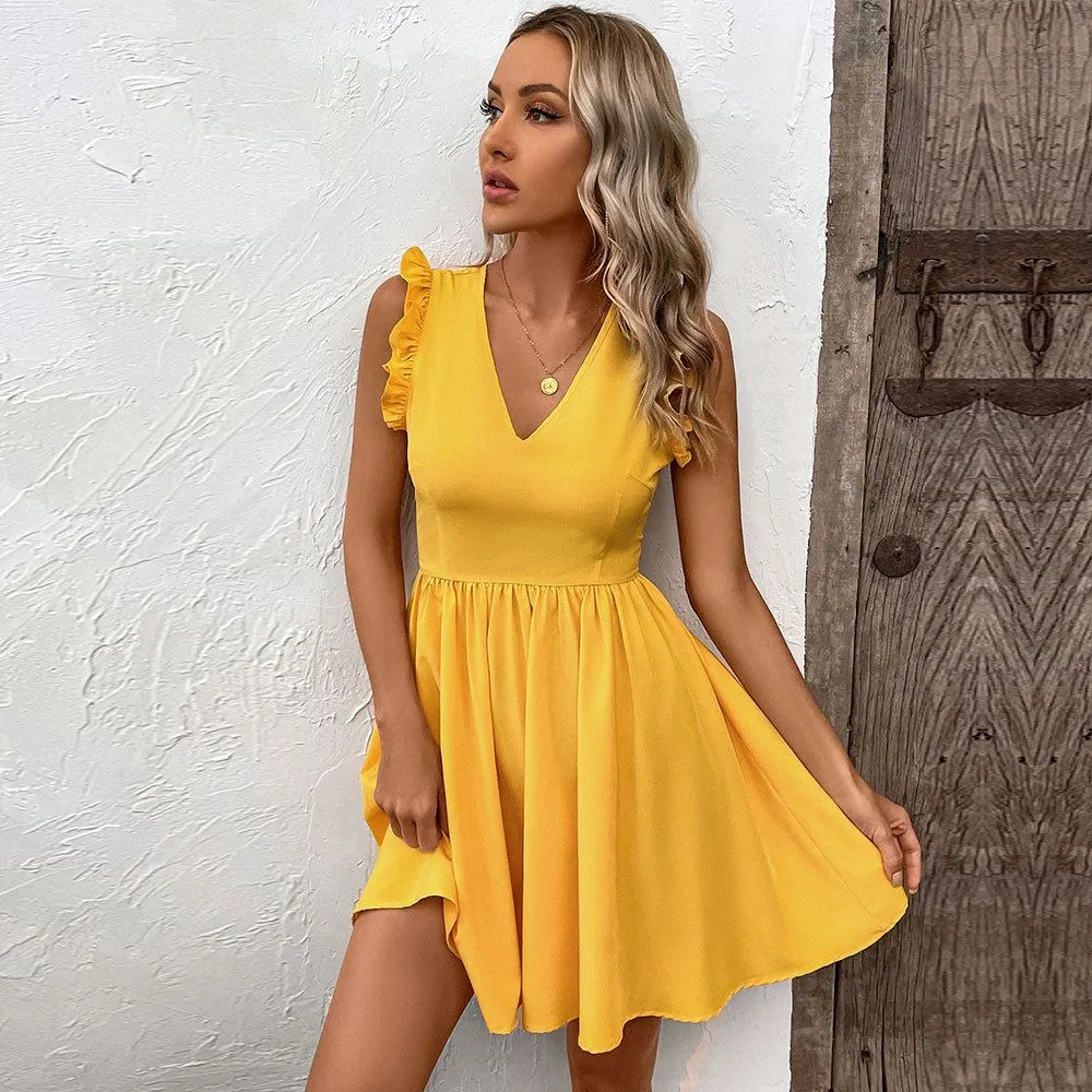 Robe Jaune Femme - Coralina