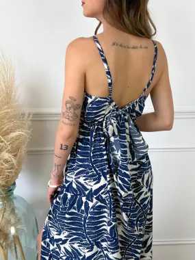 Robe longue bleue à motif : Imia