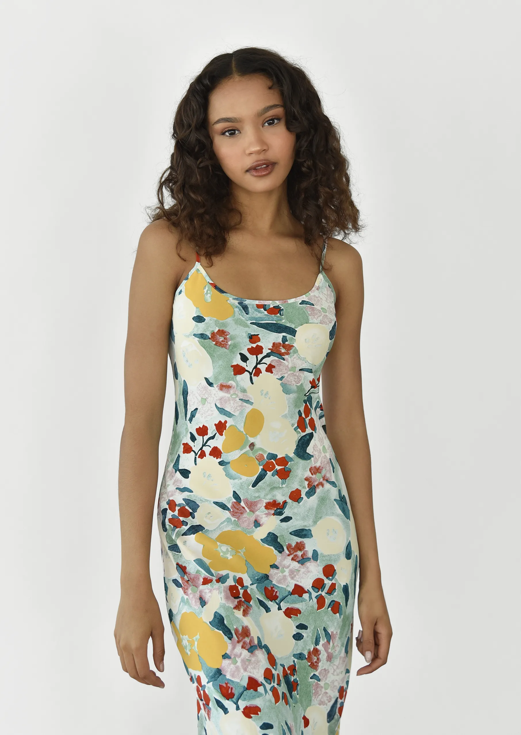 Robe longue imprimé fleuri