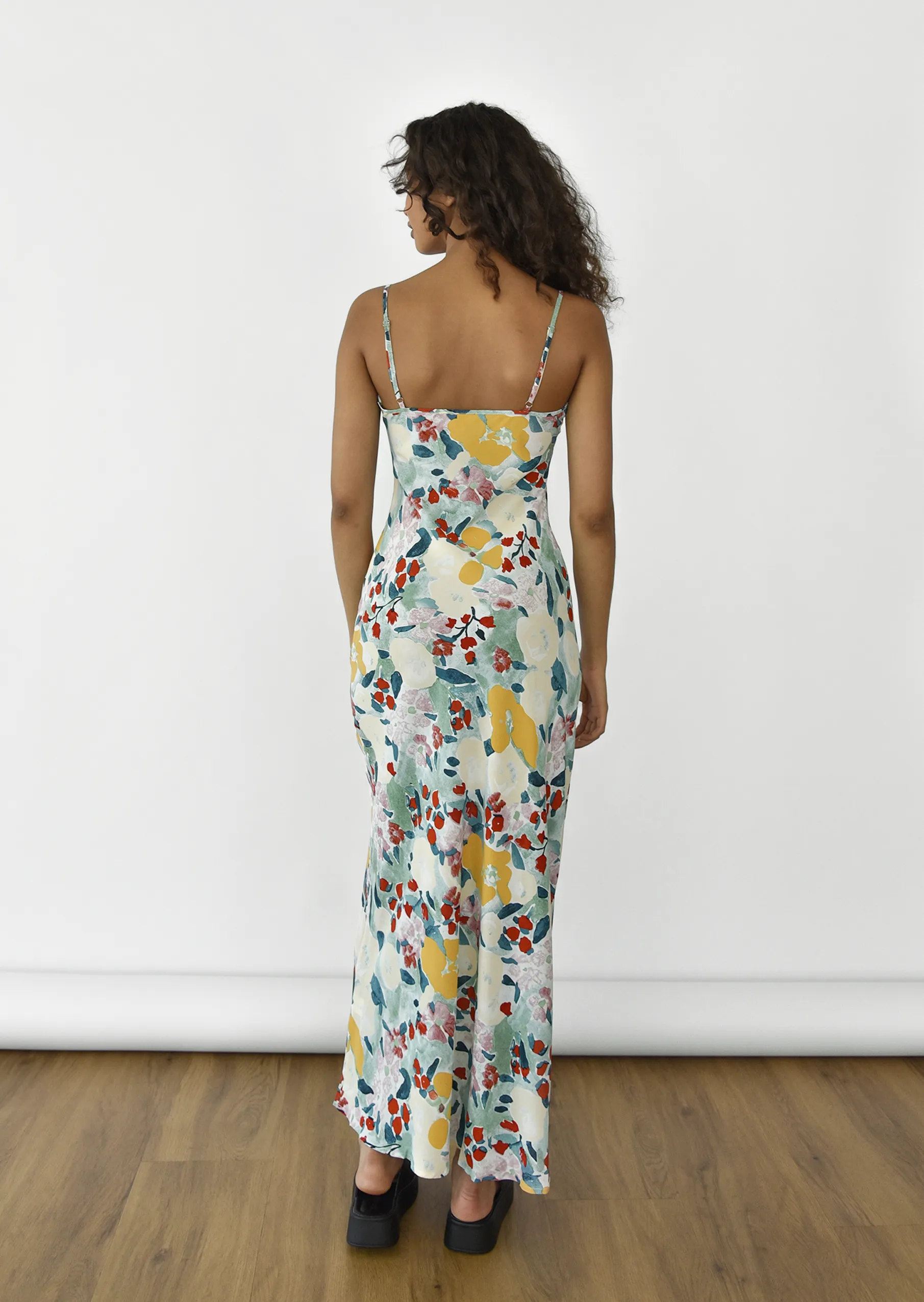 Robe longue imprimé fleuri