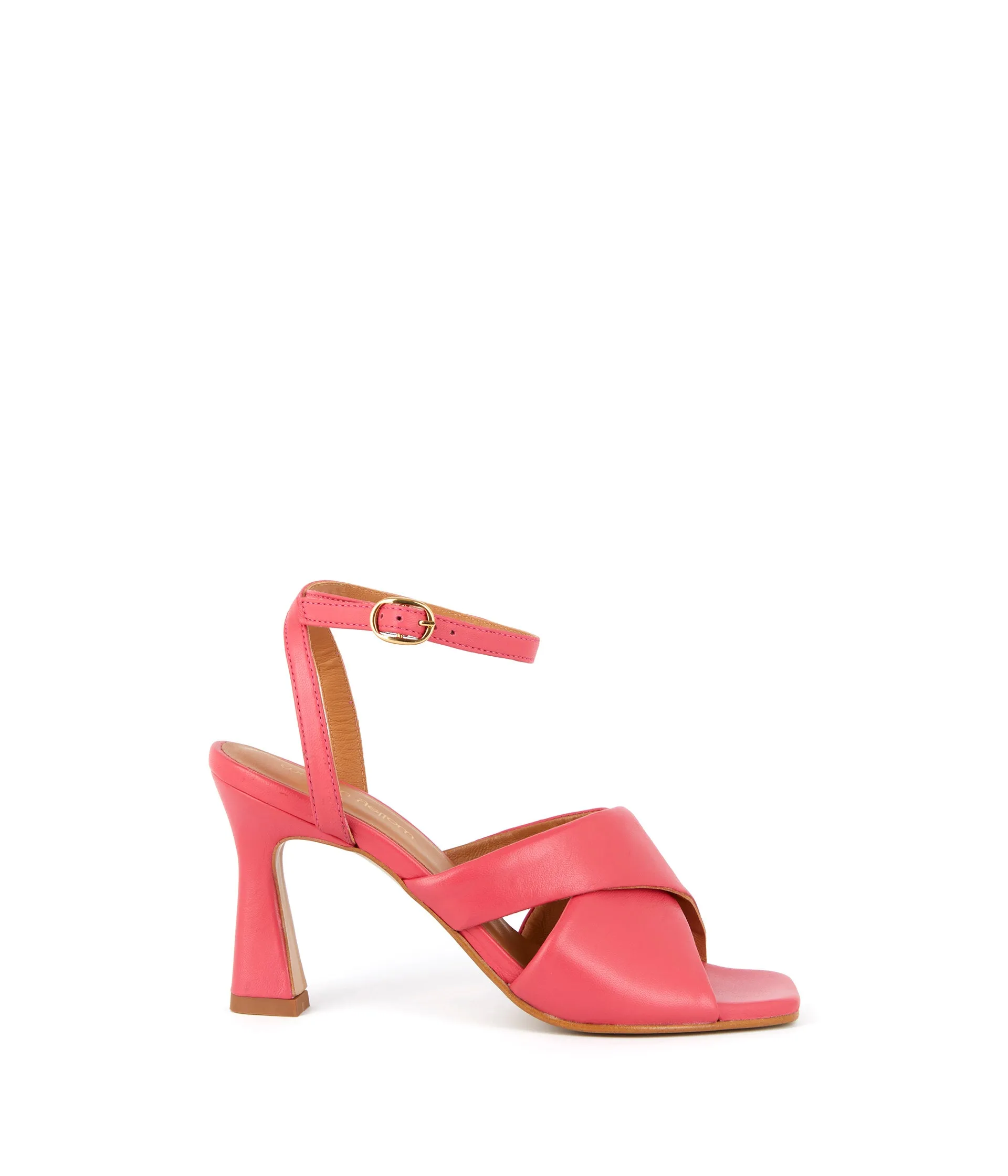 Sandales cuir rose Léana