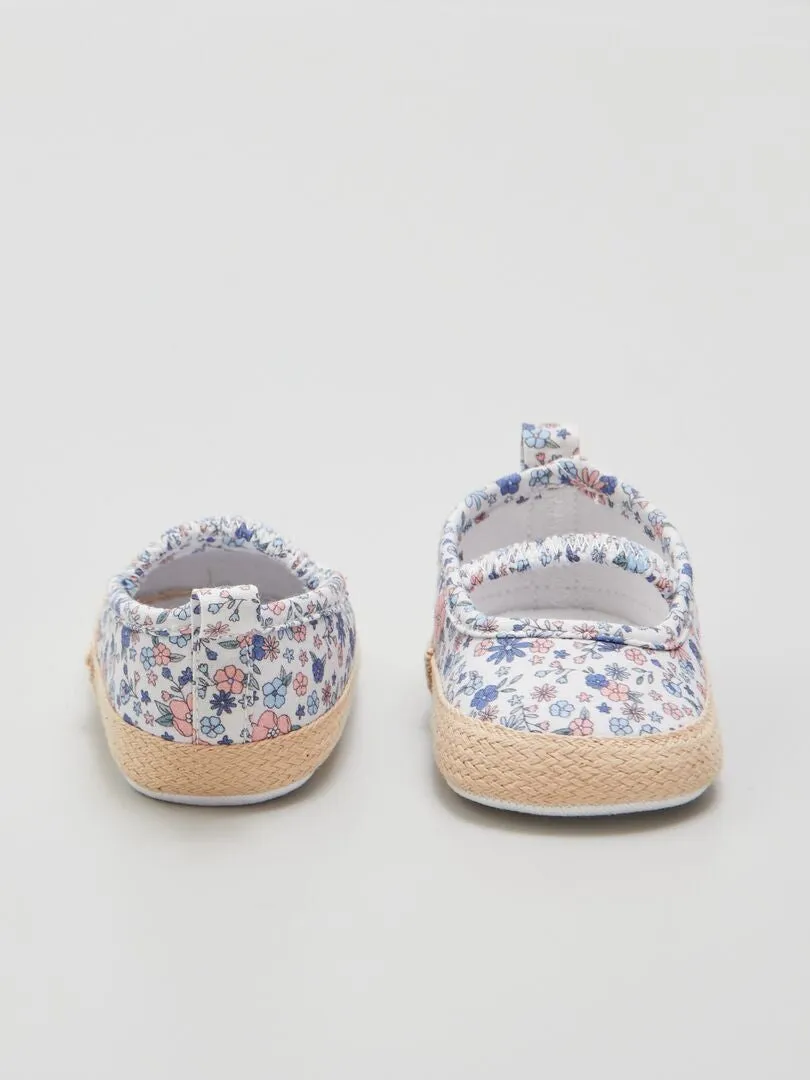 Sandales style espadrilles - Blanc